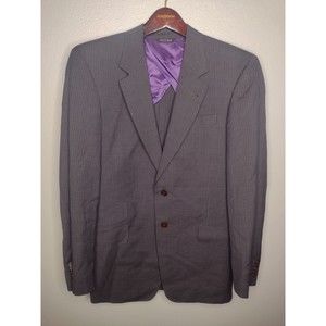 Paul Smith London Men's Sport Coat Byard Two Button Charcoal Striped Gray XX